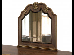 European Style Dressing Table 9 3D Model