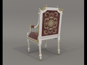 European Style Dining Table and Chairs 26 Modelo 3D