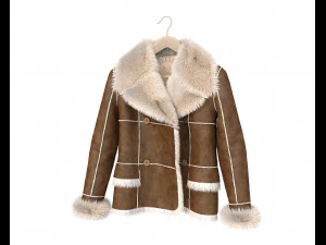 Coats on Hanger 2 3D Model