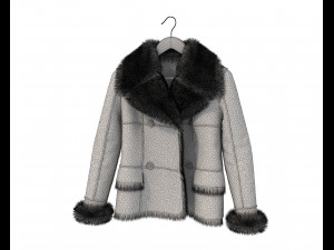 Coats on Hanger 2 3D Модель