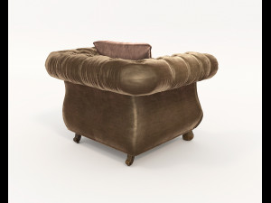 European Style Coffee Table and Armchairs 6 Modello 3D