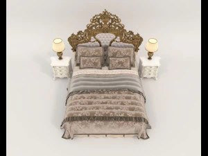 Klasik Tarz Nevresim Takımı 33 3D Model