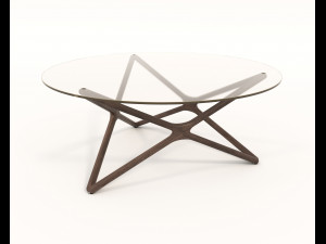 Modern Coffee Table and Armchair 8 Modello 3D