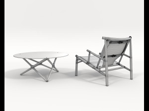 Modern Coffee Table and Armchair 8 Modello 3D