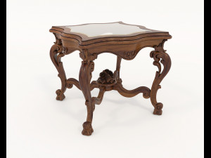 Classic Coffee Table and Armchairs 22 Modello 3D