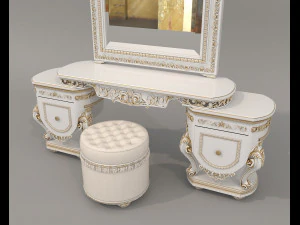 Classic Style Dressing Table 12 3D Model
