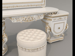 Classic Style Dressing Table 12 Model 3D