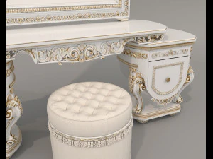 Classic Style Dressing Table 12 3D Model