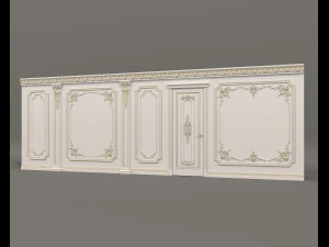 Wall Molding in Classic French style 32 3D Model