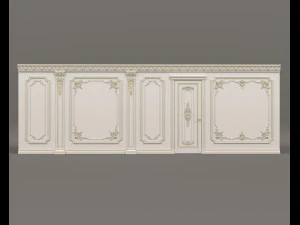 Wall Molding in Classic French style 32 3D Model