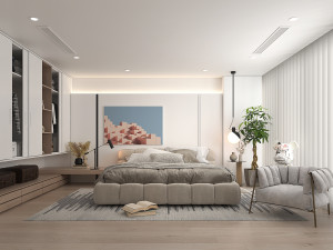 Modern Bedroom Scene 32 Modelo 3D