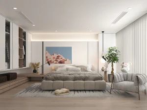 モダンなベッドルーム シーン 32 3Dモデル