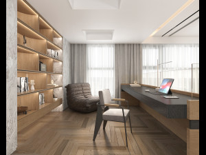 Living Room and Kitchen Scene 3 3D मॉडल