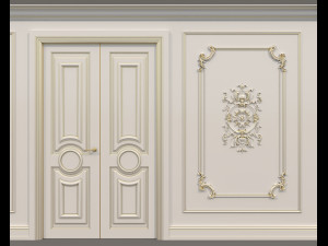 Wall Molding in Classic French style 34 3D Model