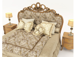 Classic European style Bed set 57 3D Model