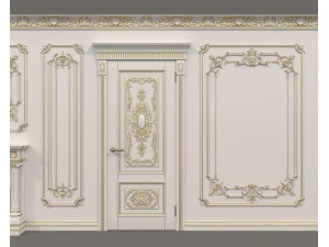 Wall Molding in Classic French style 35 3D Model