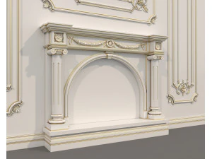 Wall Molding in Classic French style 35 3D Model
