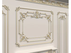 Wall Molding in Classic French style 35 3D Model