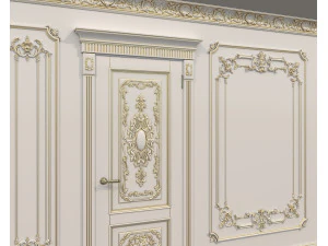 Wall Molding in Classic French style 35 3D Model