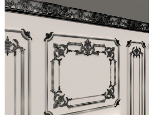 Wall Molding in Classic French style 35 3D Model