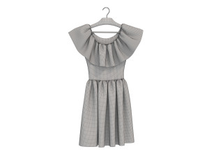 Dress on Hanger Collection 9 3D Model