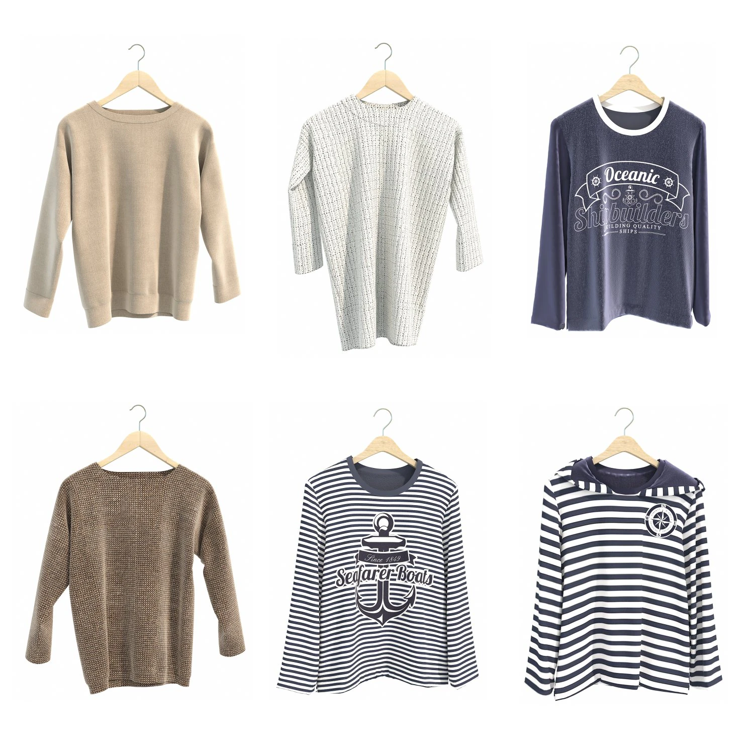 Clothing on Hanger 9 3D Model .c4d .max .obj .3ds .fbx .stl .blend