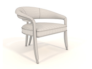 Modern Dining Table and Chairs 39 3D Модель