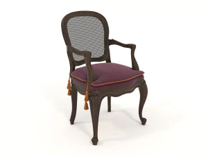 Restaurant Dining Table and Chairs set 4 3D Model
