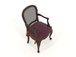 Restaurant Dining Table and Chairs set 4 3D Model