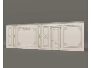 Wall Molding in Classic French style 36 3Dモデル