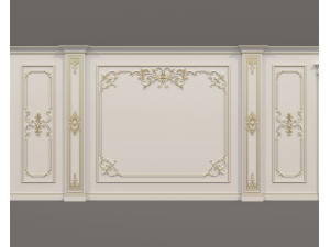 Wall Molding in Classic French style 36 3Dモデル