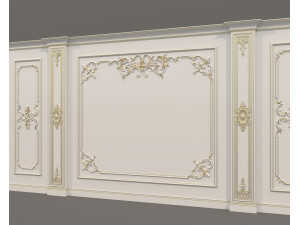 Wall Molding in Classic French style 36 3Dモデル