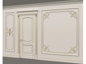 Wall Molding in Classic French style 36 3Dモデル