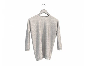 Clothing on Hanger 10 3D Model