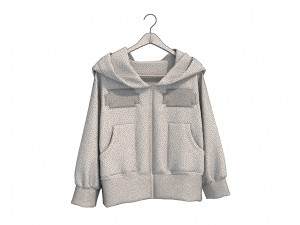 Clothing on Hanger 10 3D Model
