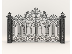 Classic European style Mansion Gate 6 3D Модель