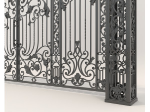Classic European style Mansion Gate 6 3D Модель