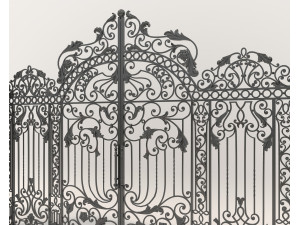 Classic European style Mansion Gate 6 3D Модель