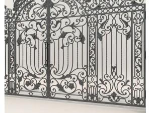 Classic European style Mansion Gate 6 3D Model