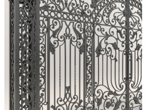 Classic European style Mansion Gate 6 3D Модель
