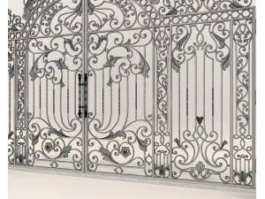 Classic European style Mansion Gate 6 3D Model