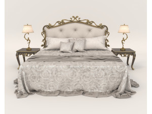 Classic European style Bed set 58 3Dモデル