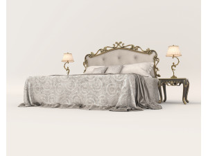 Classic European style Bed set 58 3Dモデル
