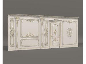Wall Molding in Classic French style 37 3D Model