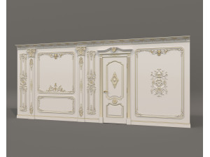 Wall Molding in Classic French style 37 3D Модель