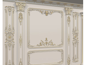 Wall Molding in Classic French style 37 3D Модель