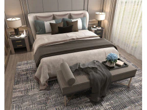 Moderne Schlafzimmerszene 33 3D Modell