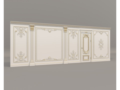 Wall Molding in Classic French style 38 3D Model