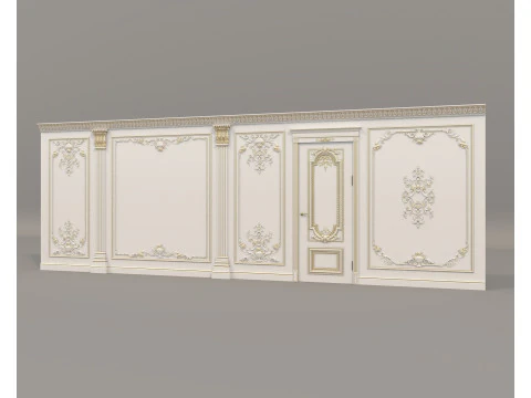 Wall Molding in Classic French style 38 3D Model