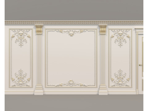 Wall Molding in Classic French style 38 3D Model